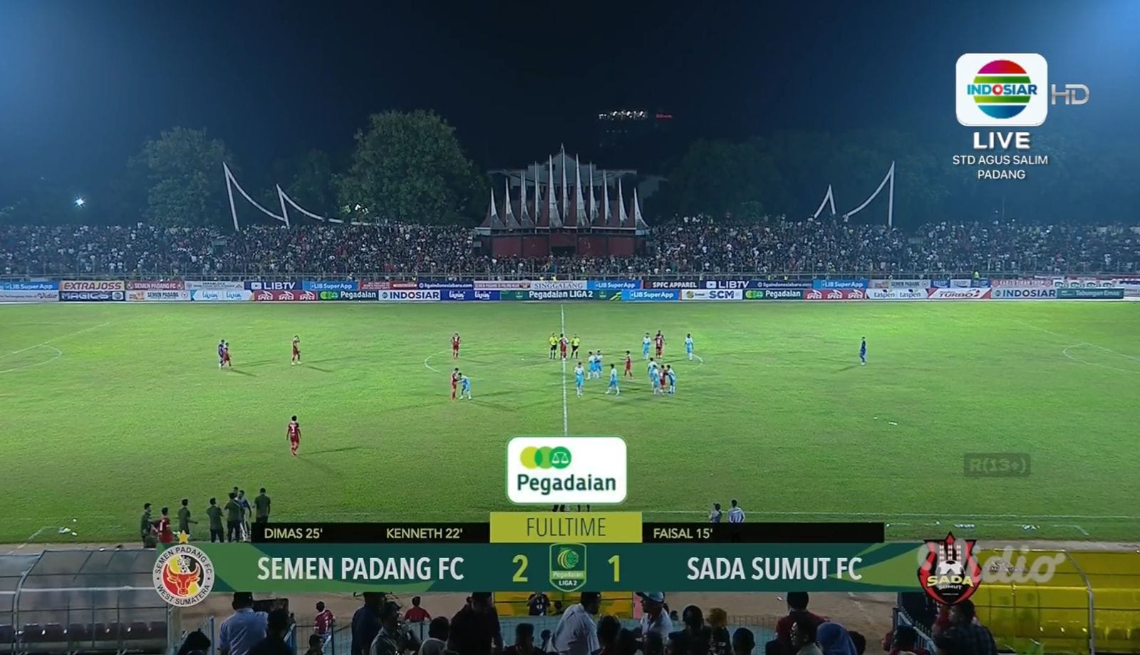 Hasil akhir Semen Padang FC vs Sada Sumut FC
