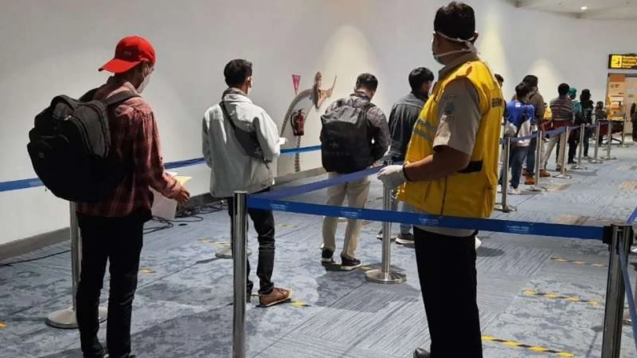 Ilustrasi keberangkatan pekerja migran